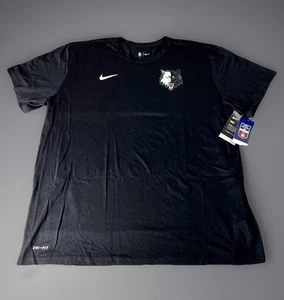 Nike Dri Fit Minnesota Timberwolves T Shirt Black Polyester Men’s XL - Picture 1 of 14