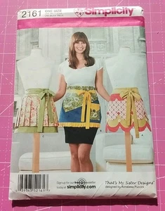 SIMPLICITY 2161, Retro Half Apron Sewing Pattern, One Size Uncut - Picture 1 of 3