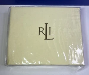 Ralph Lauren Millbrook Oxford Yellow TWIN Extra Deep Fitted Sheet 100% Cotton - Picture 1 of 10