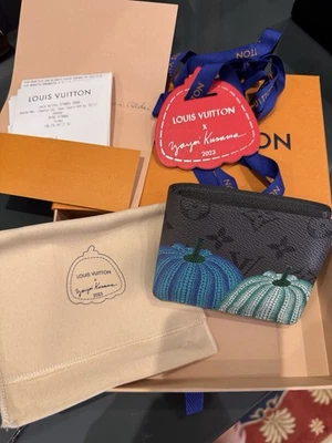 Louis Vuitton Monogram Eclipse Slender Yayoi Kusama Auth. - Image 1 of 4