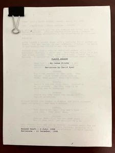 Scarce original  PLAGUE SEASON Script Screenplay BY James Ellroy David Ayer 1998 - Picture 1 of 5