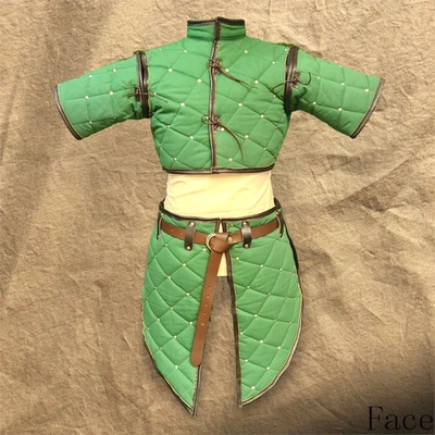 Armadura acolchada medieval Gambeson para LARP, cosplay, recreaciones larp Foto 1 de 4