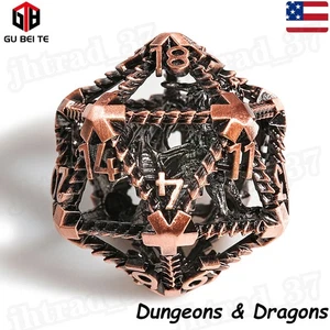 Polyhedrische Metall D&D Würfel für Dungeons & Dragons DND RPG MTG Rollenspiele - Bild 1 von 6