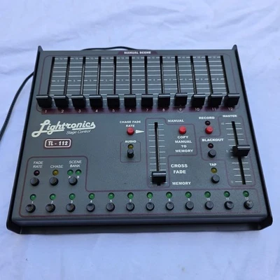 Lightronics TL-112 Stage Control Light Console 12-Channel 3-Pin Manual Scene Con - Image 1 of 4