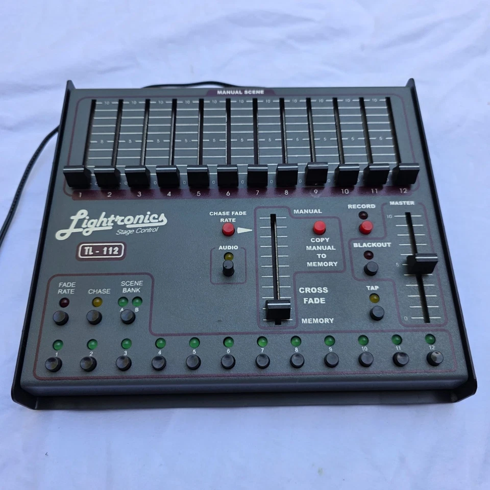 Lightronics TL-112 Stage Control Light Console 12-Channel 3-Pin Manual Scene Con - Image 1 of 4