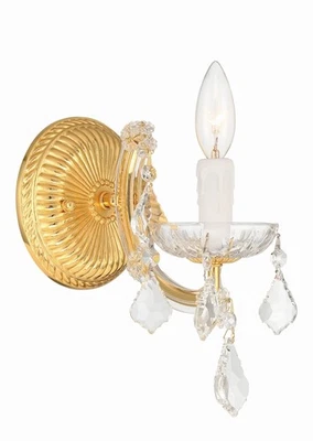 Crystorama Lighting Group 4471-CL-MWP Maria Theresa 12" de alto pared - dorado Foto 1 de 3