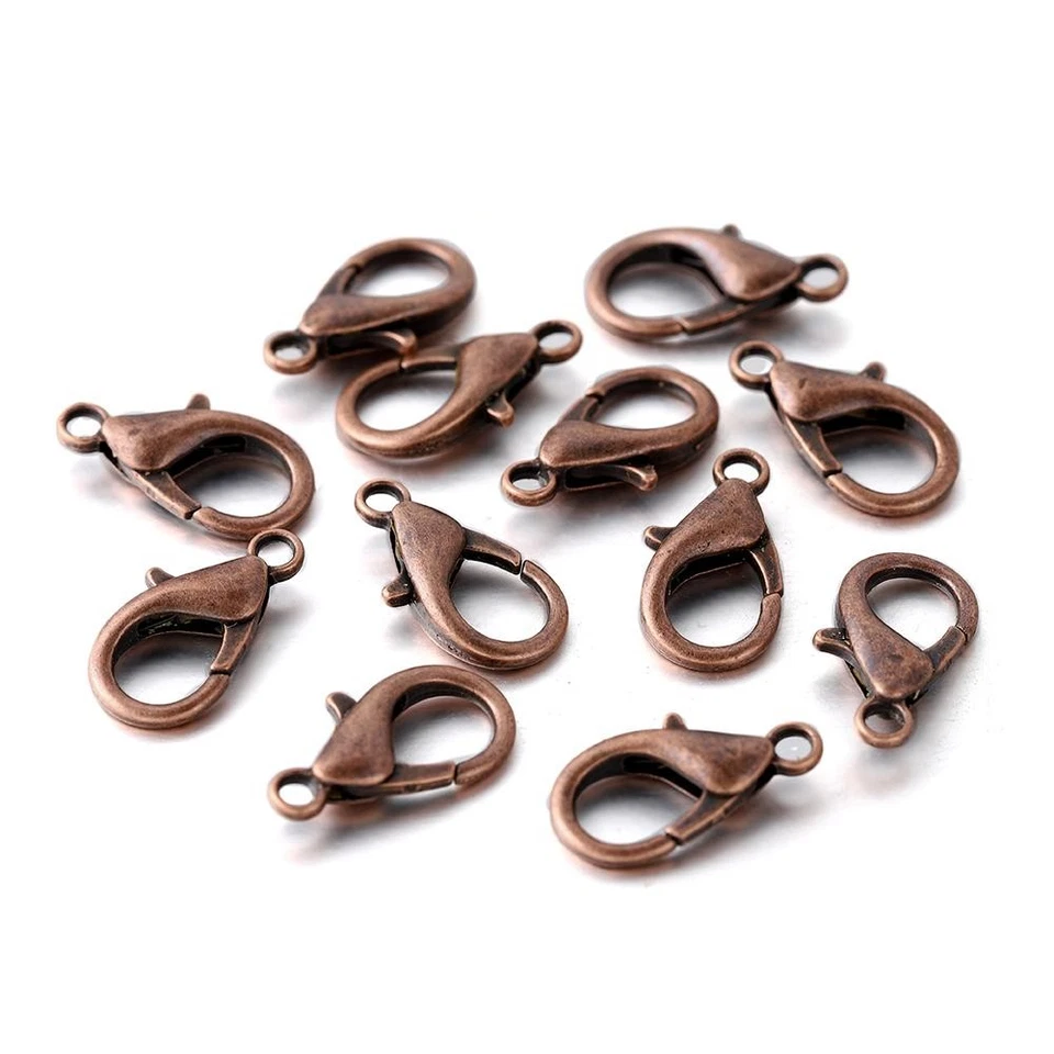 Cierres de langosta hallazgos de joyería 100 piezas hágalo usted mismo pulsera collar ganchos de cadena a granel Foto 1 de 4