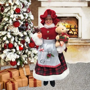 Weihnachten Lebkuchen Backen Pfefferminz Windy Hill Frau Claus Figur Teddybär - Bild 1 von 11