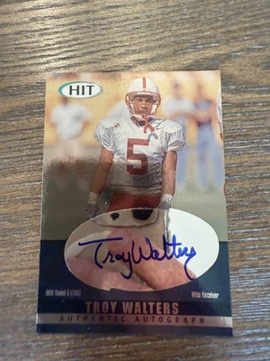 2000 SAGE HIT #A30 Troy Walters Autographs Emerald - Image 1 of 2