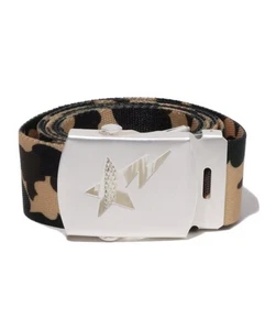 authentic a bathing ape bape 1st camo sta GI belt yellow new - Picture 1 of 9