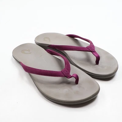 Olukai Women’s Purple/Pink Ho'opio Flip Flop Sandal Size 8 - Image 1 of 4