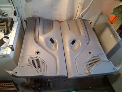 1992-1996 Ford F-150 F-250 F350 ? Pair Of Manual Window Door Panels OEM Gray Set - Image 1 of 4