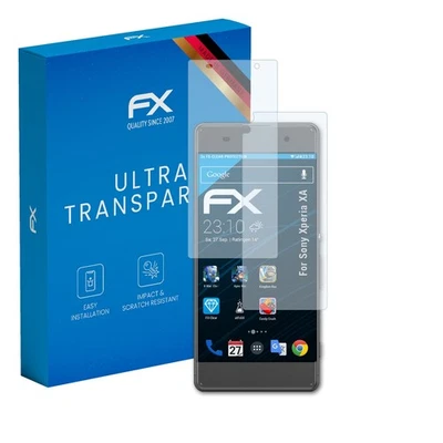 atFoliX 3x Screen Protection Film for Sony Xperia XA Screen Protector clear - Image 1 of 4