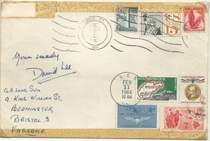AUTOGRAPH, 1964 DAVID LEE, TWW MUSICIAN, SIGNED AMERICAN COVER - Picture 1 of 1