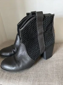 Fergie Womens Shoes  Towson Leather Cut-Out Ankle Boots Size 7.5 - Picture 1 of 13