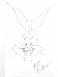 BOCETO A LÁPIZ BUGS BUNNY FRIZ FRELENG - Imagen 1 de 1
