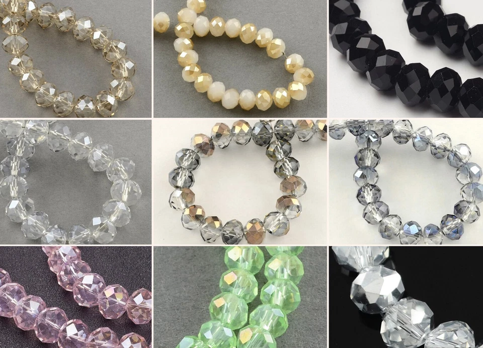 10mm Glasschliffperlen 65-70Stück Fädelloch 1mm  - Bild 1 von 1