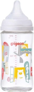 [Careful Packaging] Pigeon Zoo baby bott Milk Bottle 240ml Heat Resistant Glass - Picture 1 of 3