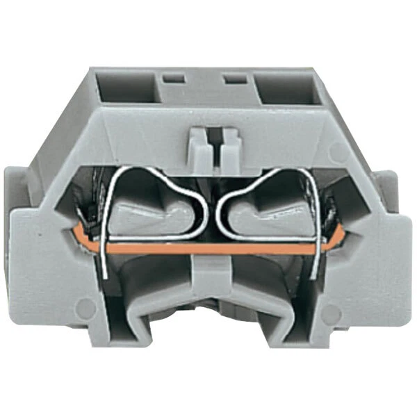 WAGO 261-331 4 Conductor Fixing Flanges Terminal Block Grey - Image 1 of 1