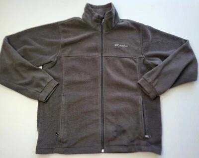 Columbia Youth Full Zip Fleece Jacket 18/20 Black Outdoors Warm - Image 1 of 4