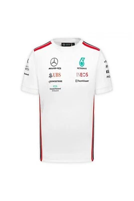 MERCEDES-AMG - Véritable T-shirt Petronas Motorsport Set Up Formule 1 blanc M - Photo 1/3