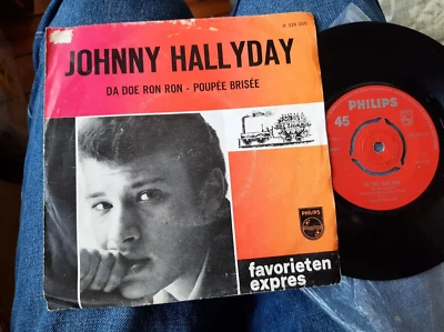 7'Johnny Hallyday *Da doe (doo) ron ron/poupee brisee Philips 1963 EX MISSPELLED - Image 1 of 4