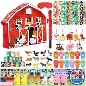 Pasimy 59 Pcs Farm Piñata Animal Theme Party Favor Fiesta Farm Barnyard Piñat - Picture 1 of 5
