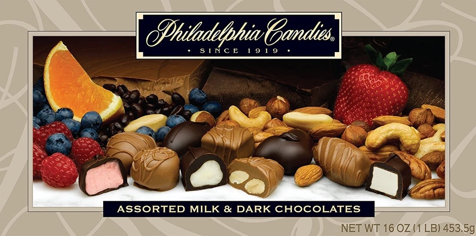 Philadelphia Candies Assorted Milk And Dark Boxed Chocolates, 1 Pound Gift Box - Image 1 of 4