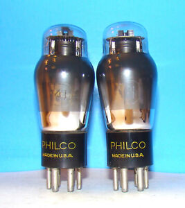Type 41 Philco audio radio amplifier vacuum tubes 2 valves tested ST VT-48 241