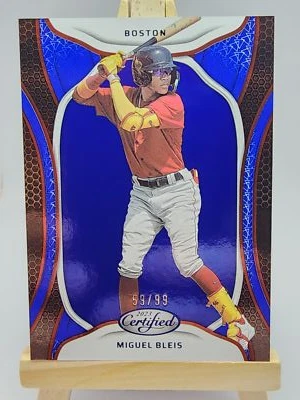 Miguel Bleis 2023 Panini Chronicles Certified Blue #44 /99 Boston Red Sox - Image 1 of 2