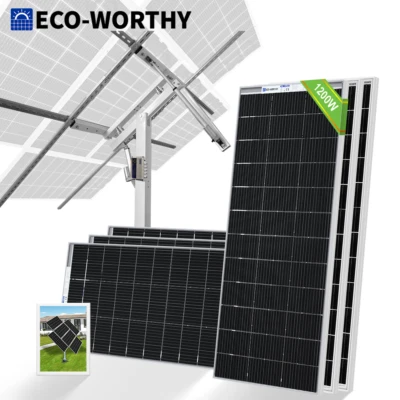 ECO-WORTHY 200W 400W 800W 1000W Watt Solar Panel Kit &Tracking Bracket