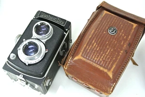 Ecx-/ASHICA Yashicaflex TLR 6x6 Film Camera Tri-Lausar 80mm f/3.5 & case Japan - Picture 1 of 22