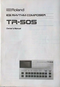Roland TR-505 Drum Machine Rhythm Composer Original Owner's Manual Book, Japan - Picture 1 of 3
