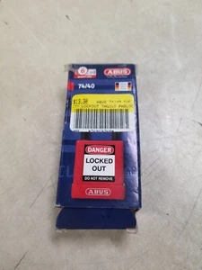 (Qty 1) Abus 74/40 Kd Red Lockout Padlock, Kd, Red w/ Key - Picture 1 of 3