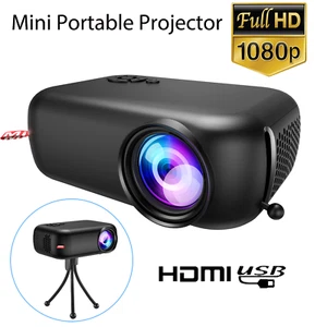XGODY Tragbarer Mini Projektor High Definition 1080P LED Beamer FHD Heimkino DE - Bild 1 von 15