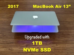 2017 MacBook Air 13" Core i5, 8GB, Upgraded with 1 TB NVMe SSD - Picture 1 of 11