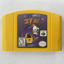 Earthworm Jim 3D Video Game Cartridge Card for Nintendo N64 Console Gold
