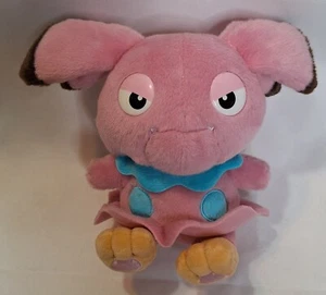 Pokemon Detective Pikachu Movie Pink Dog SNUBBULL 8" Plush Toy No Nose Untested - Picture 1 of 6
