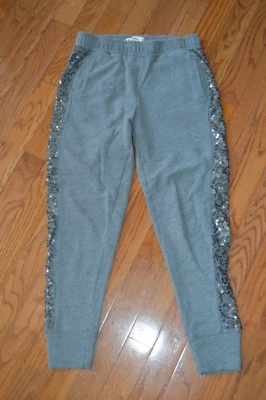 女孩 ABERCROMBIE KIDS 灰色亮片运动裤 S 码 — 第 1/3 张图片