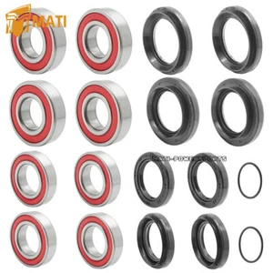 Front Rear Wheel Bearings Seals Kits for Yamaha Rhino 450 660 700 2005-2013 - Picture 1 of 11