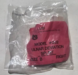 LMB Soft-Core Ulnar Finger Deviation Splint Model 202 Sz B Right - Picture 1 of 4