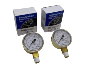 2" Gas Regulator Gauge Set 200 & 4000 PSI 1/4" NPT OXYGEN ARGON NITROGEN HELIUM - Picture 1 of 8