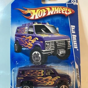 2009 Hot Wheels Flames Heat Fleet #3 Custom Purple “Baja Breaker” Van - Picture 1 of 8