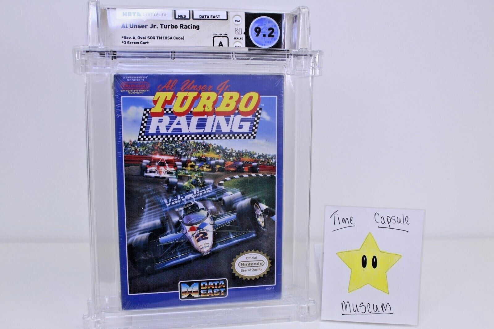 Al Unser Jr.'s Turbo Racing New Nintendo NES WATA VGA Grade 9.2 A Mint Gold NIB
