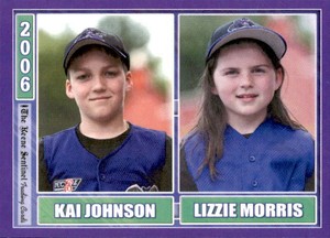 2006 Keene Swamp Bats Team Issue #27 Kai Johnson Lizzie Morris NM Baseball Card
