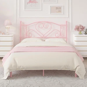 NEW Heavy Duty Metal Full Bed Frame 11.2" Under Bed Storage Space with Headboard - Picture 1 of 7