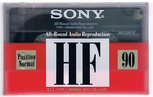 AUDIOKASSETTEN SONY HF 90 NORMAL POSITION C-90HF VERSIEGELT!!! - Bild 1 von 2