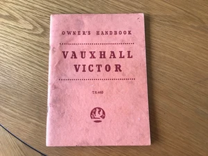 Vauxhall Victor Owners Handbook T.S.460 F Model Series 2 Jan 1960 - Picture 1 of 5