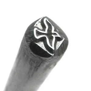 Metal Punch Design Stamp Decorative Bird Flight Pattern SCD #13 Jewelry Making - Picture 1 of 7