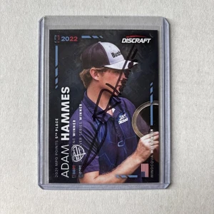 2022 DGPT Adam Hammes In Person Auto #5 Disc Golf - Bild 1 von 2